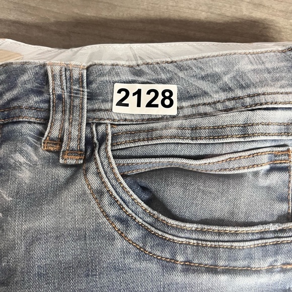 Democracy Ab Technology Distressed Jeggings Jeans Womens 16W Plus stretch 2128 - Picture 10 of 10